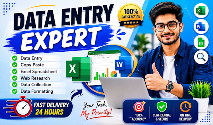 do excel data entry and professional data formatting services
