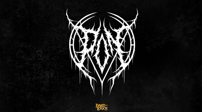 create gothic, black metal, death metal font logo