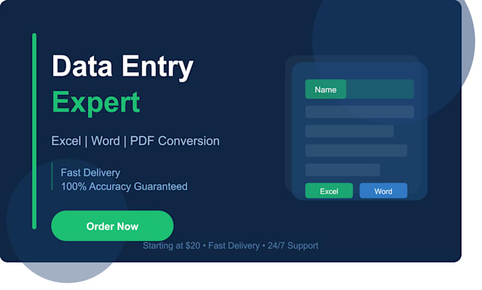 do fast and accurate data entry in excel or google sheets