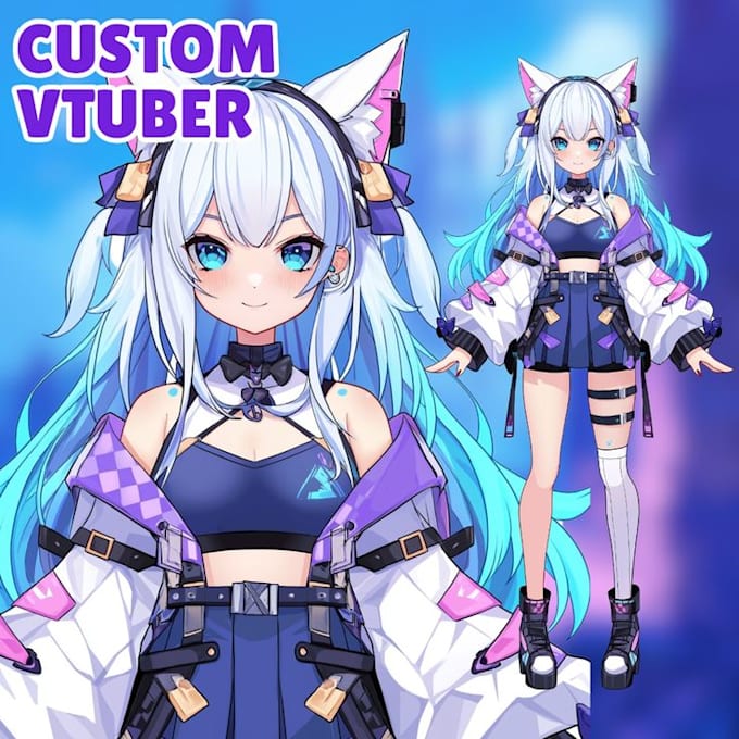 design and rig vtuber model, live2d model, live2d rigging for vtube studio