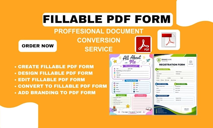 create, convert fillable form and pdf form on adobe acrobat