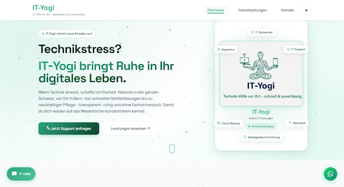 develop modern business website