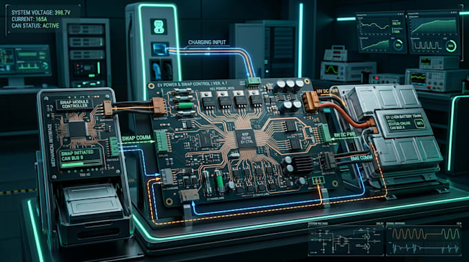 design ev pcb for electric vehicles charging and battery swapping system