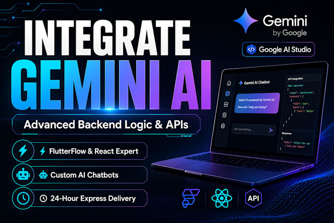 integrate gemini API and build advanced ai backend logic for your app