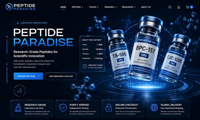 peptide website research peptide ecommerce website woocommerce peptide website