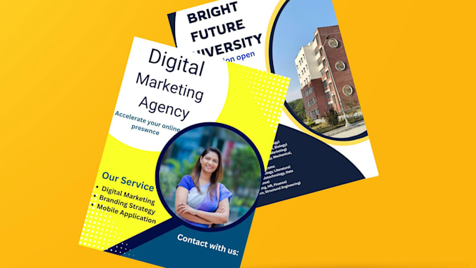 design professional and modern flyers