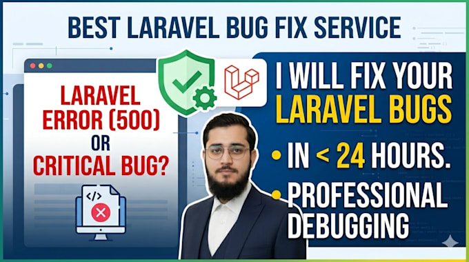 fix laravel bugs, php errors, and database issues