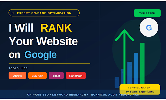 do complete onsite SEO optimization to rank your website