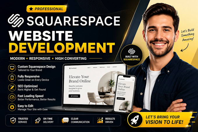 design squarespace website, squarespace website development