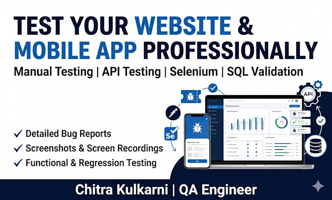 test your website and mobile app professionally