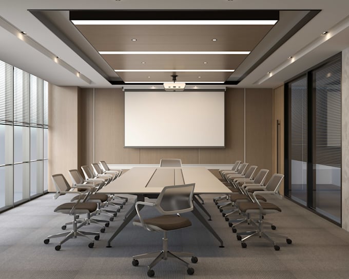 design your modern office interior and workspace