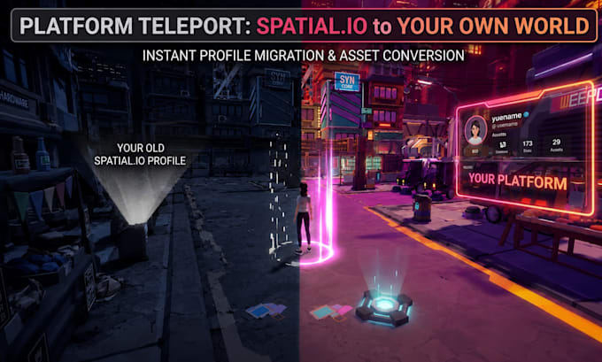 rebuild your spatial io world on your own site or vrchat before it shuts down