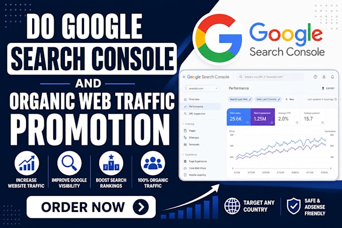 do google search console organic website traffic promotion