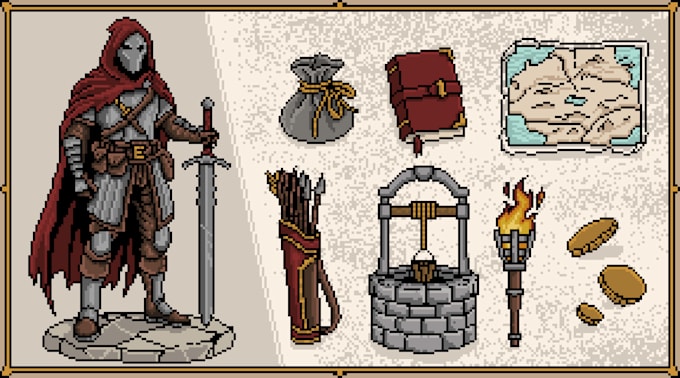draw pixel art asset for your game