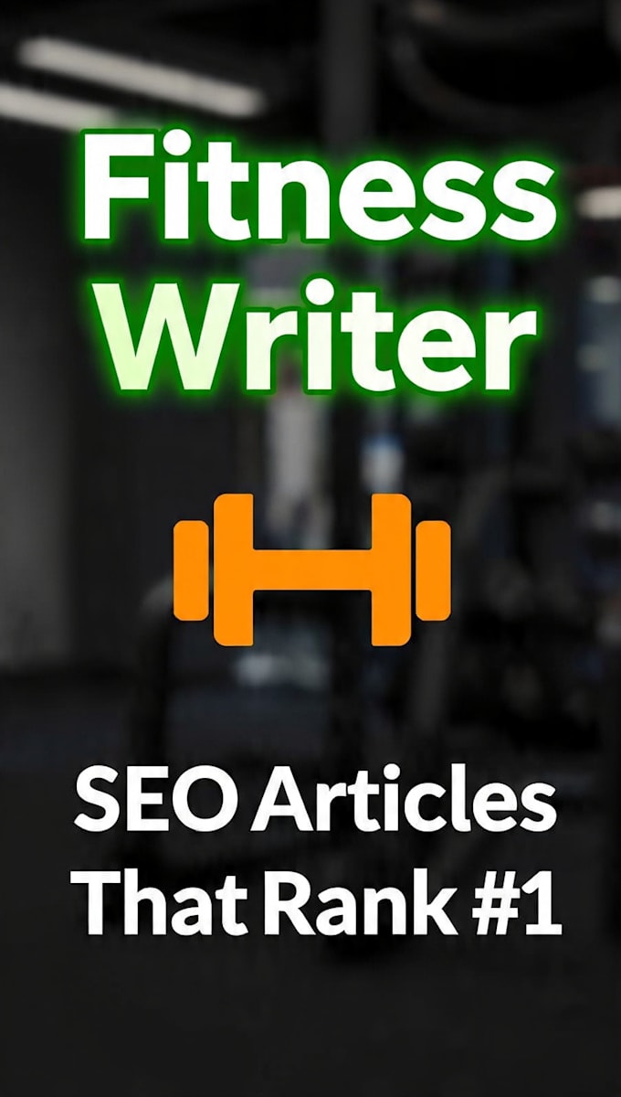 write SEO optimized fitness articles for blog