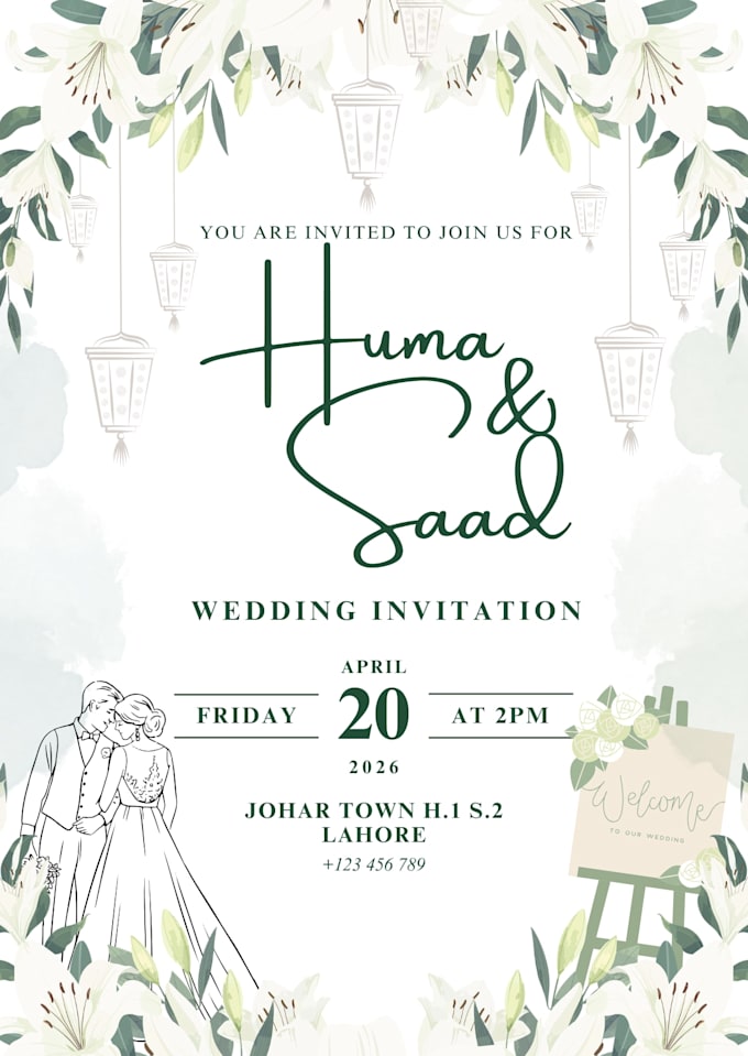 design elegant wedding cards and invitations