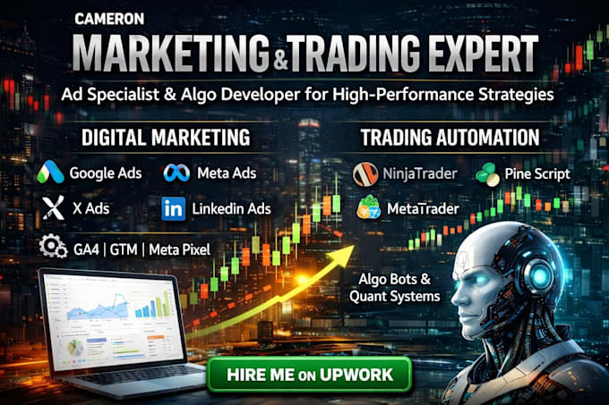 build custom pine script, mql5, and ninjascript algorithms 25 years of trading