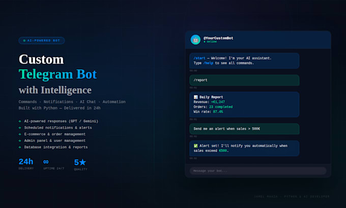 python telegram bot developer