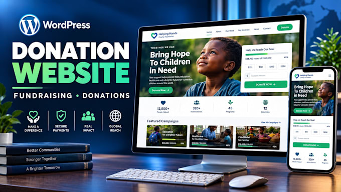 build a wordpress donation and fundraising website