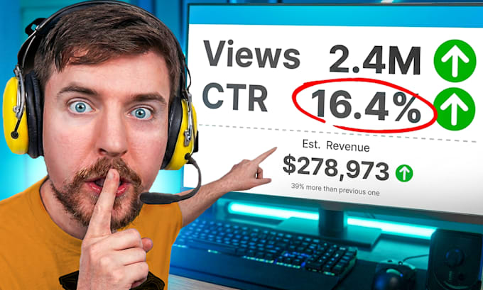design premium professional viral youtube thumbnails