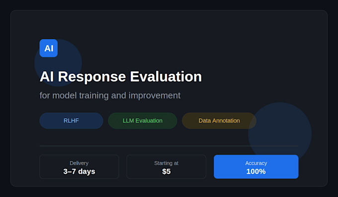 evaluate and rate ai responses for model training