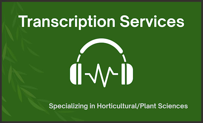 transcribe ag conferences, workshops, and research talks