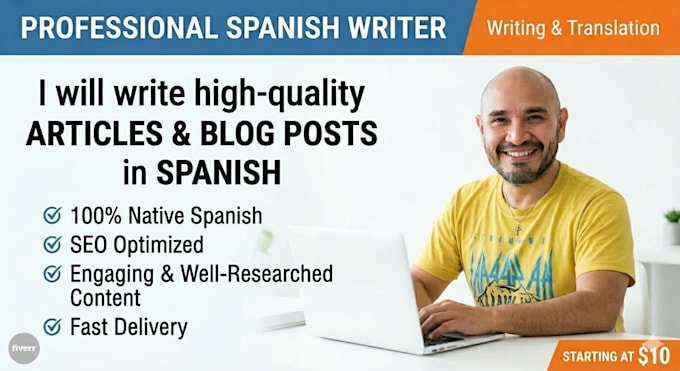 write high quality articles and blog posts in spanish
