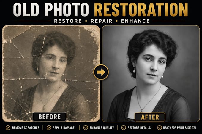 old photo restoration and image enhancement
