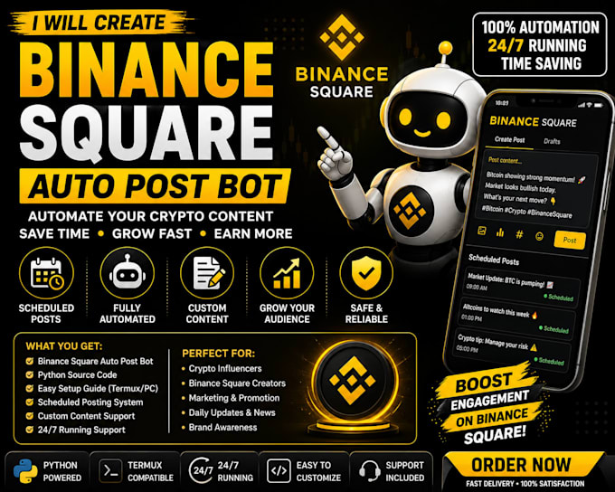 build a binance trading bot with autopost and API integration