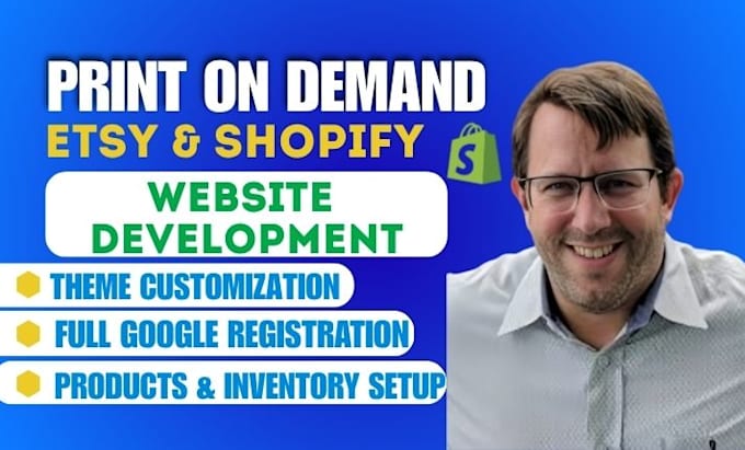 do custom print on demand shopify pod store etsy pod ecommerce website with SEO