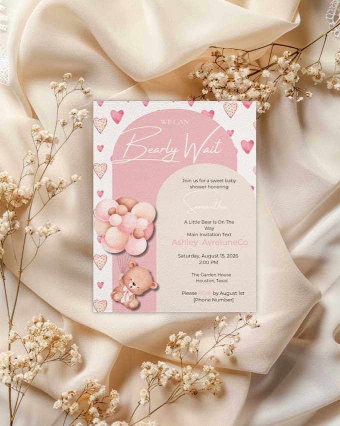 design creative invitation for baby shower
