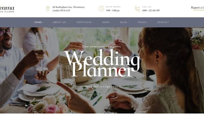 design squarespace wedding planner website event  website party planning website