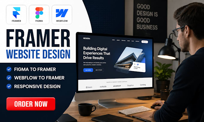design responsive framer or webflow website figma to framer webflow to framer