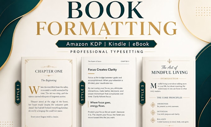 do book formatting for amazon kdp kindle formatting ebook and book typesetting
