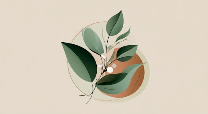 design botanical hand drawn logo