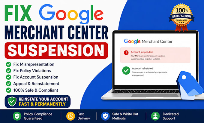 fix google merchant center suspension