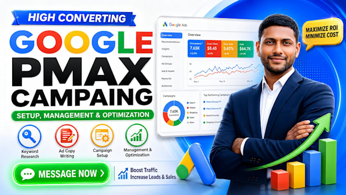 setup google performance max and manage pmax ads campaign