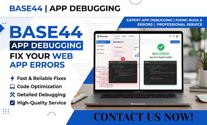 develop a rapid base44 mvp fix base44 bug issues base44 expert vibecoding replit