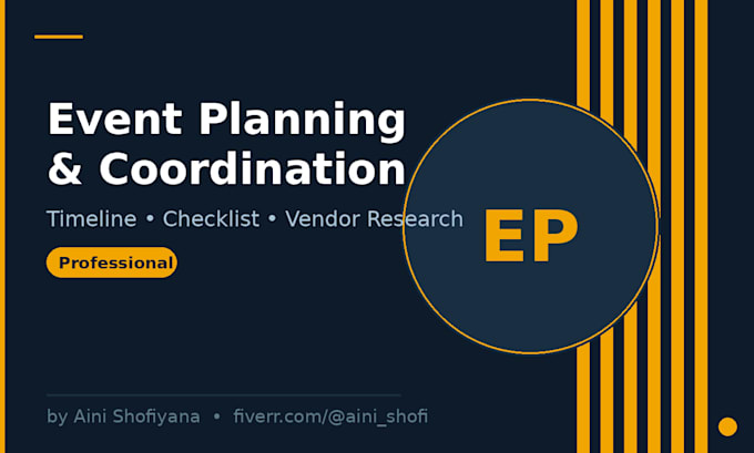 assist you in planning and coordinating your event professionally