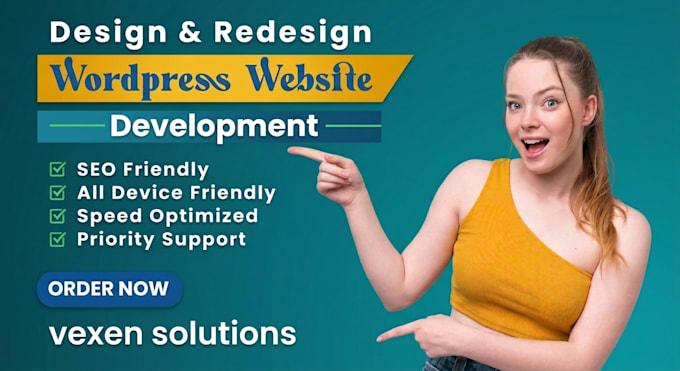design, redesign, or develop a responsive wordpress website, full stack