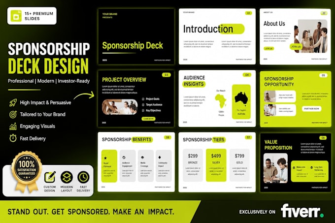 create powerpoint fundraiser deck design powerpoint sponsorship deck