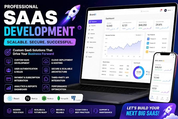 build a custom saas platform or web application