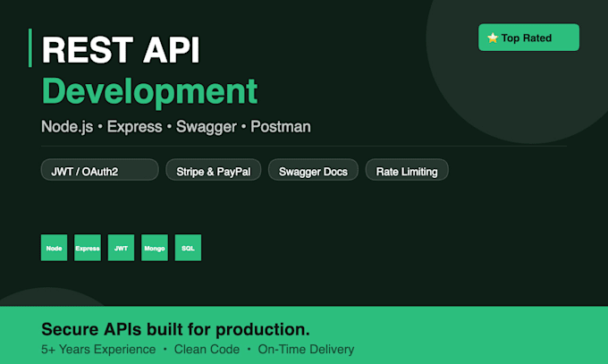 design and build a secure rest API