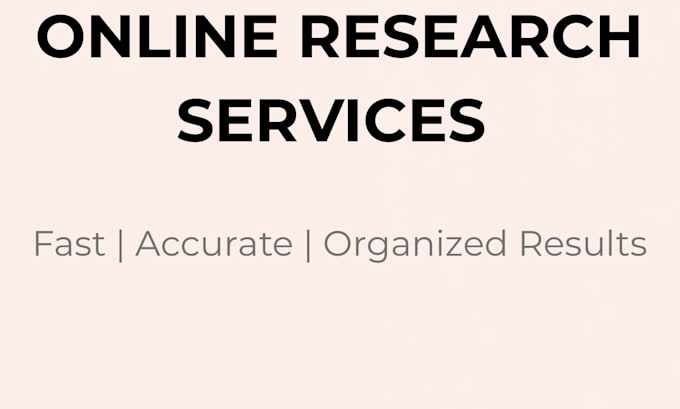 do online research and administrative support tasks