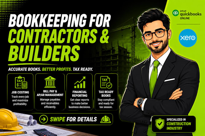 do construction bookkeeping, job costing, and cleanup
