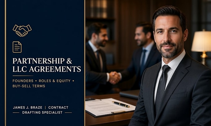 draft business partnership founder and llc operating agreements