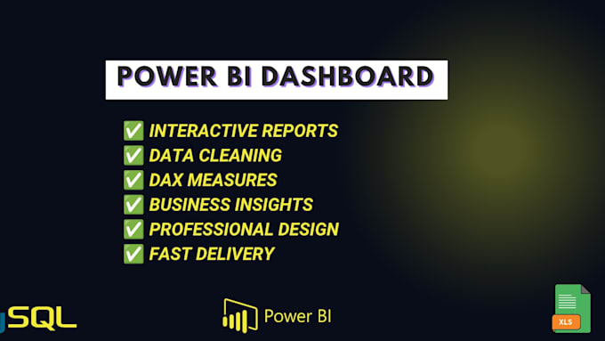 create professional power bi dashboards, reports  data analysis