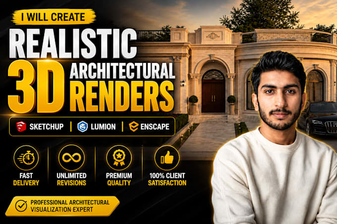 do realistic architectural rendering using sketchup enscape