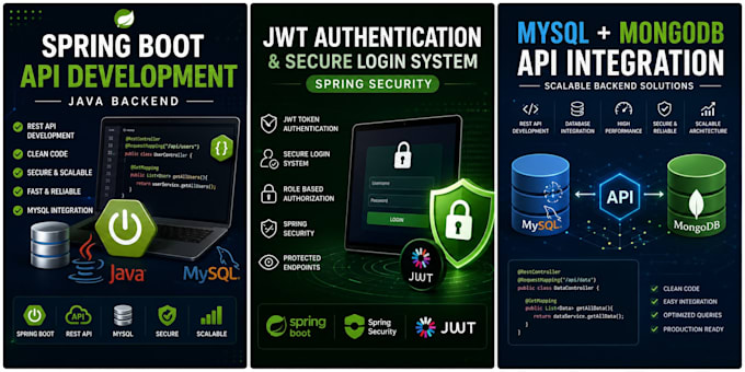 develop secure rest API using spring boot java