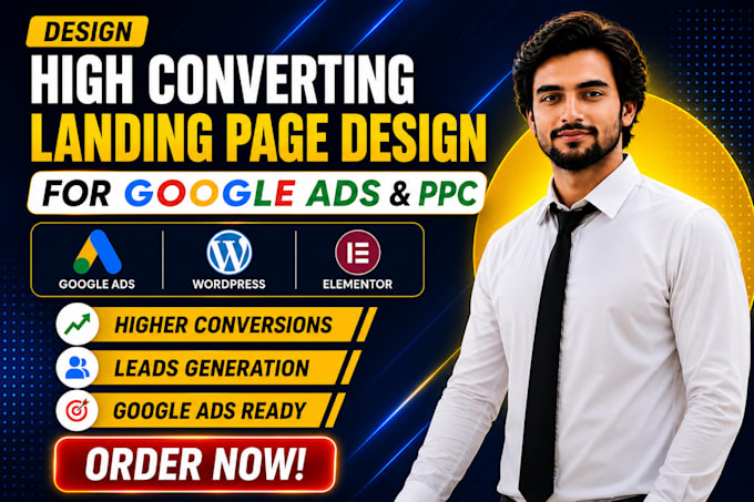 do high converting landing page design for google ads, ppc landing page